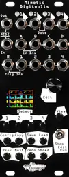 Cartesian performance sequencer with four CV outs, four CV ins, five trigger ins, MIDI, and quantizing capabilities in black | Mimetic Digitwolis by Noise Engineering