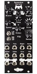 Stereo-in, stereo-out synthetic-tail generator reverb and DSP platform for Eurorack in black | Desmodus Versio by Noise Engineering|